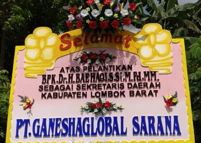papan bunga Lombok
